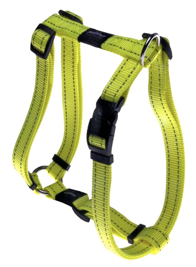 Rogz Reflective Adjustable Dog H Harness for Large Dogs; matching collar and leash available, Yellow - Image 4